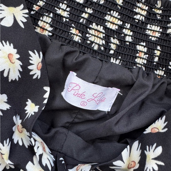 Pink Lily Black Floral Print Skort - Picture 4 of 10